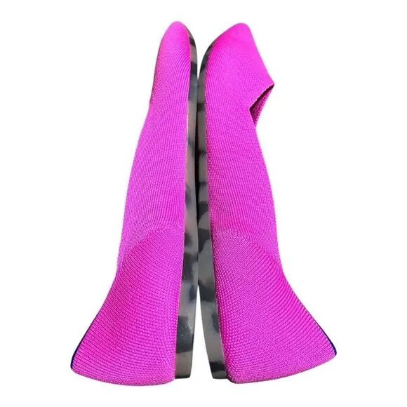 ROTHYS THE POINT WMNS 11 Pink Ballet Flats Comfort Shoe Dragon Fruit Bright