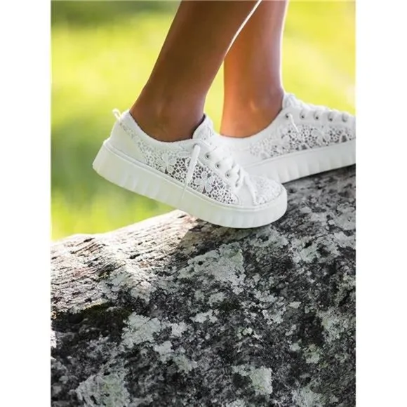 Roxy Women's Sheilahh Slip on Platform Sneaker Shoe