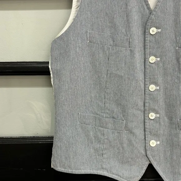 Rugby Ralph Lauren Suit Vest Striped Preppy Wedding Guest Derby Mens Medium