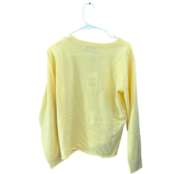 Rumored Banana Yellow Everyday Sweater XS – Soft Luxe Minimalist Knit NWT