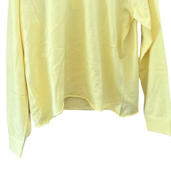 Rumored Banana Yellow Everyday Sweater XS – Soft Luxe Minimalist Knit NWT