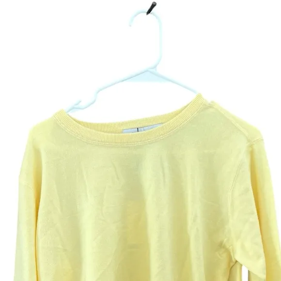 Rumored Banana Yellow Everyday Sweater XS – Soft Luxe Minimalist Knit NWT