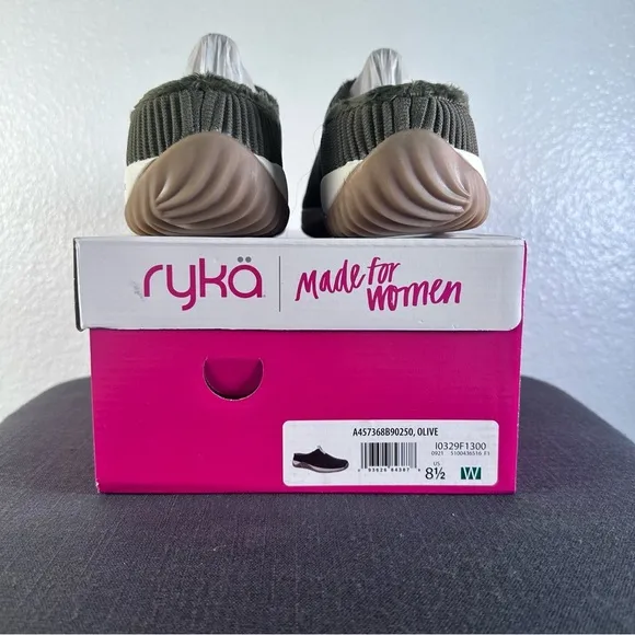 Ryka Kids Slip-On Shoes - Olive Green