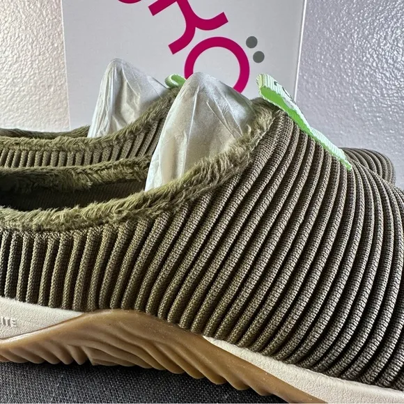 Ryka Kids Slip-On Shoes - Olive Green