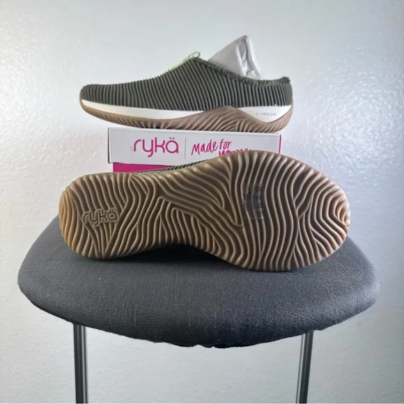 Ryka Kids Slip-On Shoes - Olive Green