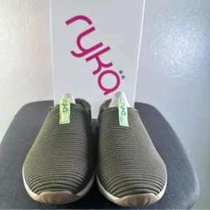 Ryka Kids Slip-On Shoes - Olive Green