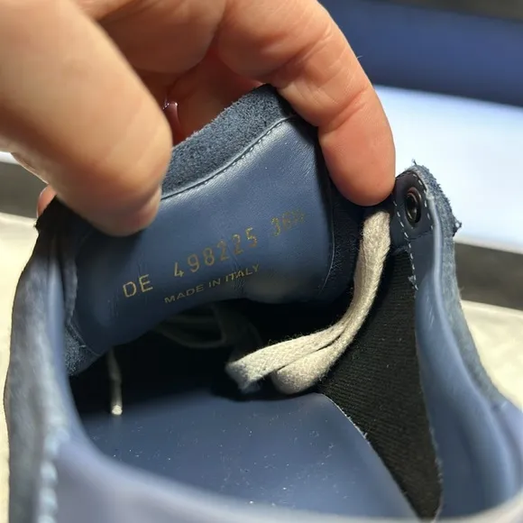 Saint Laurent sneakers tennis shoes in blue suede size 6.5