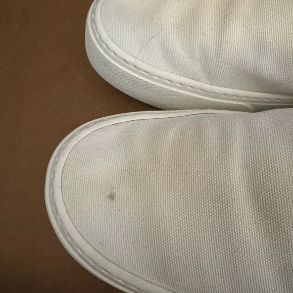 Saint Laurent White Slip-On Men's Shoes