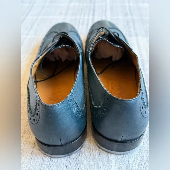 Salvatore Ferragamo Men's Blue Leather Brogues