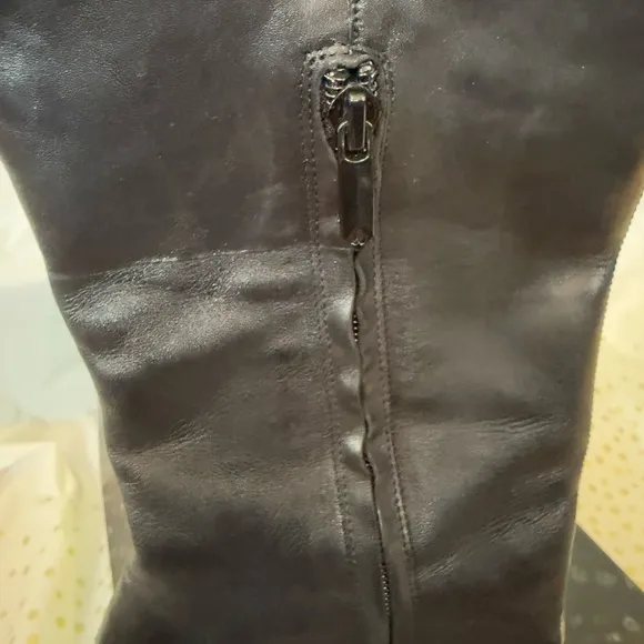 Sam Edelman Black Leather Knee-High Boots