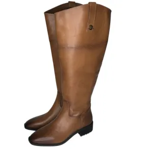 Sam Edelman Drina Ath Whisky Almond Toe Knee High Riding Boots Womens side zip