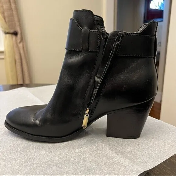 Sam Edelman Melody Ankle Booties, Boots, Size 9 Black side zip w/buckle details*