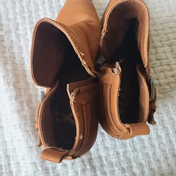 Sam Edelman Neena Leather Point-Toe Ankle Boots Women's Size 8