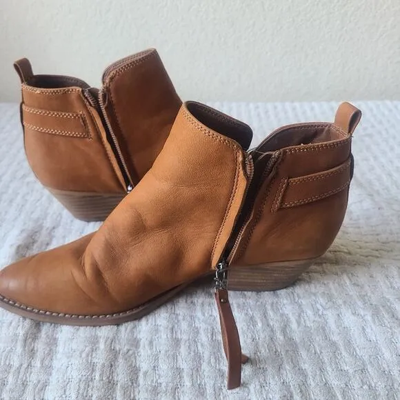 Sam Edelman Neena Leather Point-Toe Ankle Boots Women's Size 8