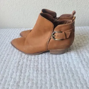 Sam Edelman Neena Leather Point-Toe Ankle Boots Women's Size 8