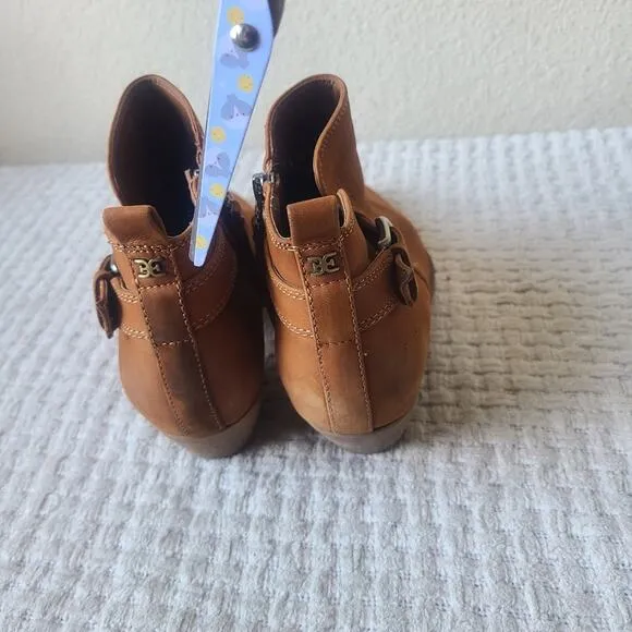 Sam Edelman Neena Leather Point-Toe Ankle Boots Women's Size 8