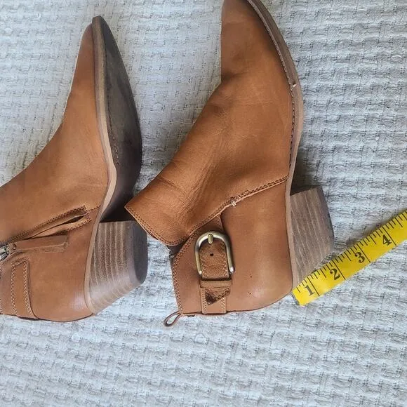 Sam Edelman Neena Leather Point-Toe Ankle Boots Women's Size 8