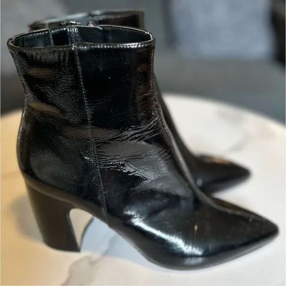 Sam Edelman Patent Leather Boots Size 9