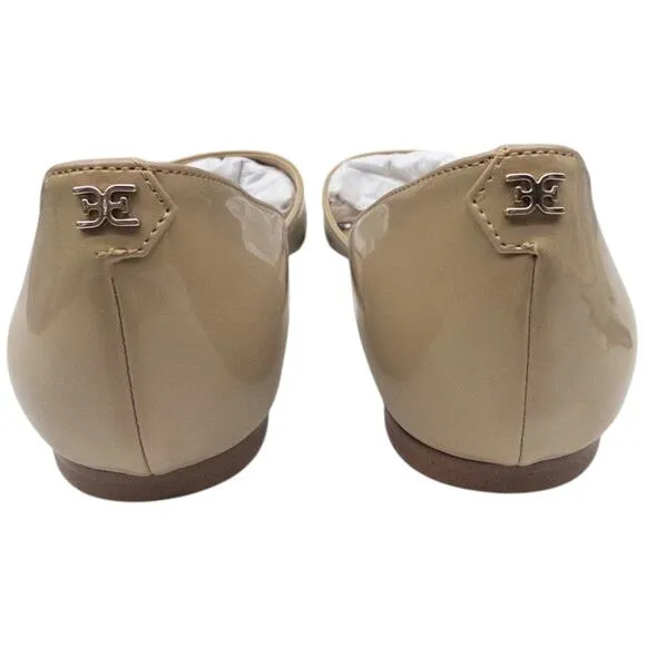 Sam Edelman Rodney Patent Leather Flats Nude Pointed Toe Women's Size 9