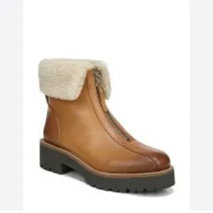 Sam Edelman Sherpa zip leather booties