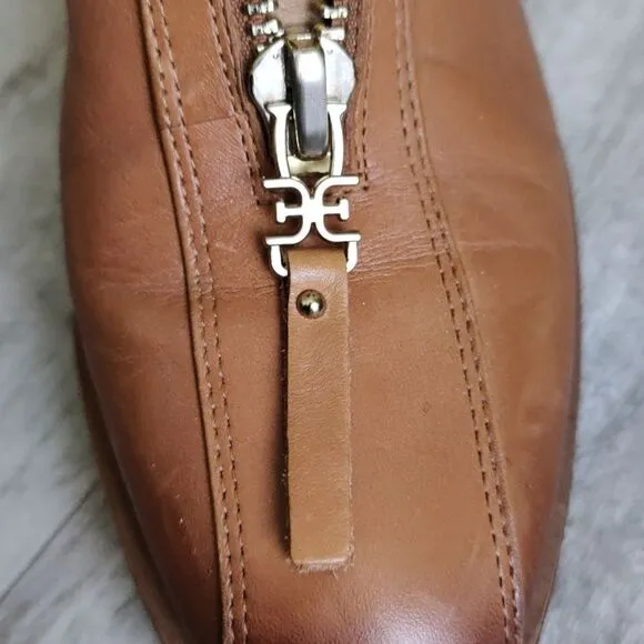 Sam Edelman Sherpa zip leather booties