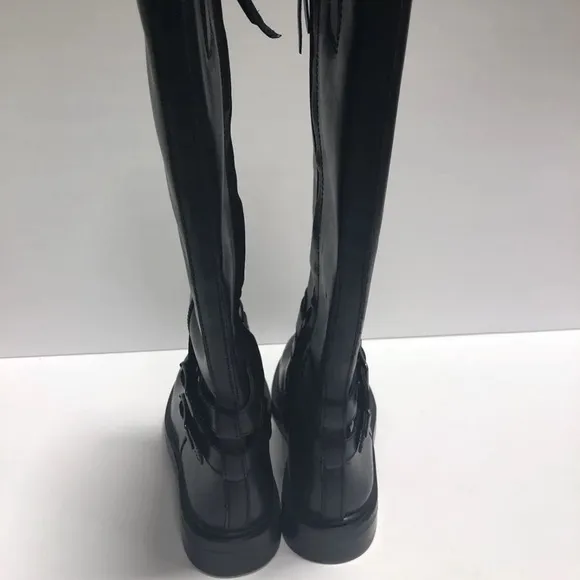 Sam Edelman Women’s Freda, Black Leather Knee High Boots, Size 6M