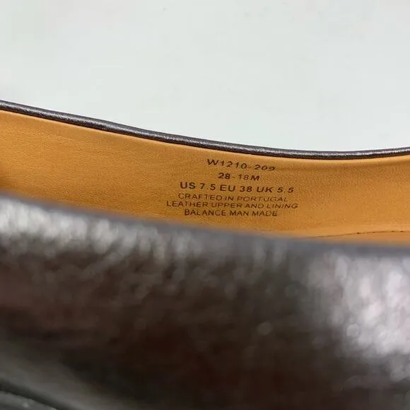 Samuel Hubbard Freedom Dance Pewter Leather Slip On Flats Women Size 7.5M