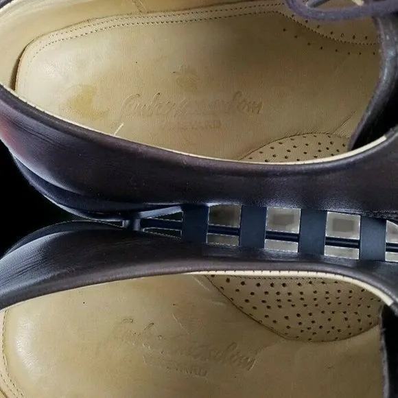 Sandro Moscolini Vineyard 3060 Brown Split Toe Leather Derby Shoes Mens 9.5D