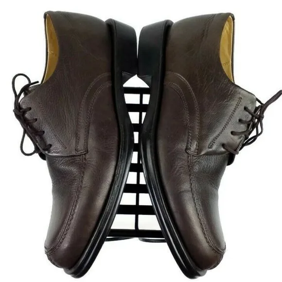 Sandro Moscolini Vineyard 3060 Brown Split Toe Leather Derby Shoes Mens 9.5D