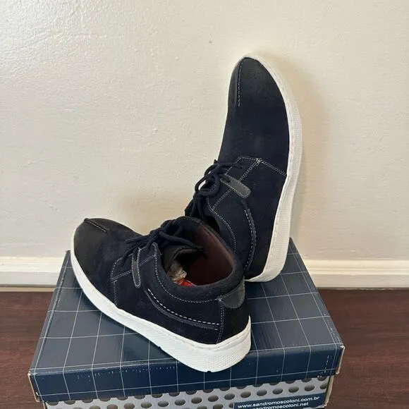 Sandro Moscoloni  Men’s seamed  derby leather sneaker size 9D in black new