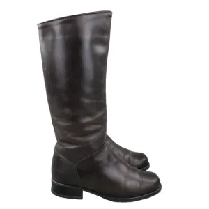 SANTANA CANADA Women's Size 7 Brown Leather Insulated Side Zip Tall Boots