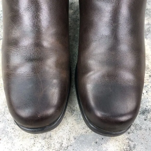 SANTANA CANADA Women's Size 7 Brown Leather Insulated Side Zip Tall Boots
