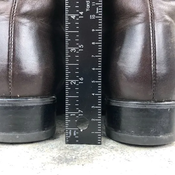 SANTANA CANADA Women's Size 7 Brown Leather Insulated Side Zip Tall Boots