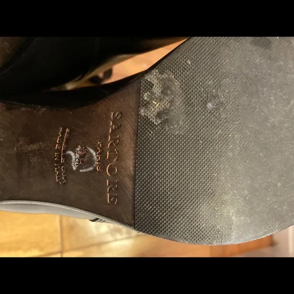 Sartore leather w/ wrap around belt boots 38