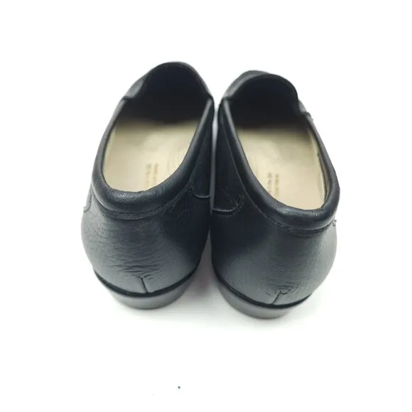 SAS Simplify Loafers Womens 7.5 M Black Leather Tripad Comfort Slip-On Shoes
