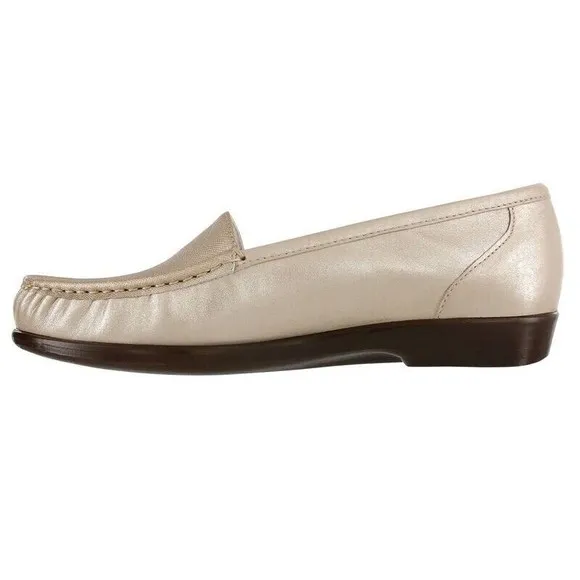 SAS TRIPAD Simplify Slip On Loafer Flats COMFORT FOOTBED 9 W Wide Leather