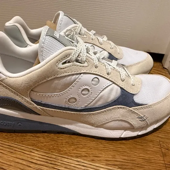 Saucony Shadow 6000 Men's Sneakers - White and Blue