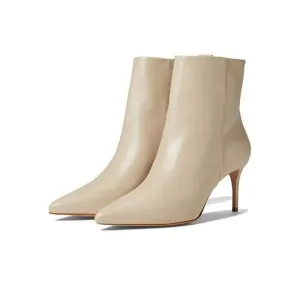 Schutz Mikki Boots Women's US 9.5 Beige Leather Pointed Toe Booties ZPO724