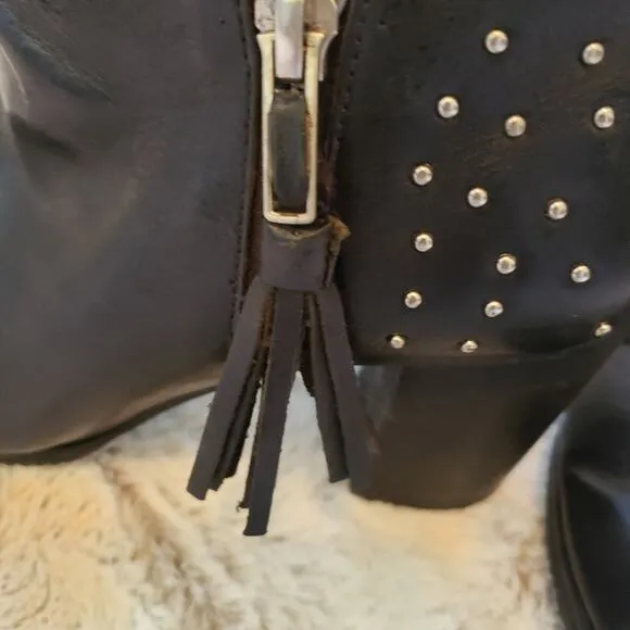 SCHUTZ WOMENS FLAVIA LEATHER BOOTS SIZE 8