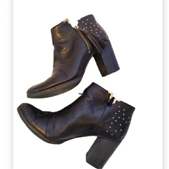 SCHUTZ WOMENS FLAVIA LEATHER BOOTS SIZE 8