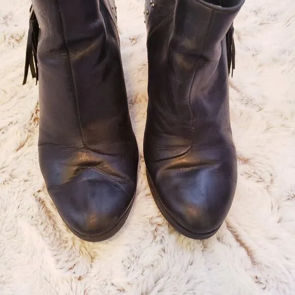 SCHUTZ WOMENS FLAVIA LEATHER BOOTS SIZE 8