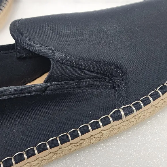 Sea Star Men's Beachcomber Espadrille Slip On Boat Ocean Town Shoes US 10 Black