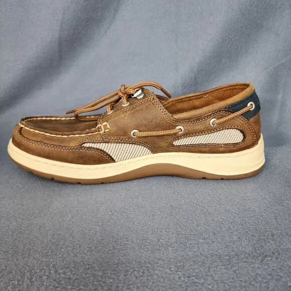 Sebago Mens Shoes 9WW Clovehitch II Slip On Boat Nubuck Leather Lace Up Casual