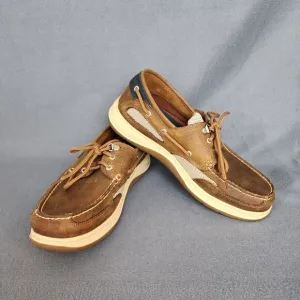 Sebago Mens Shoes 9WW Clovehitch II Slip On Boat Nubuck Leather Lace Up Casual