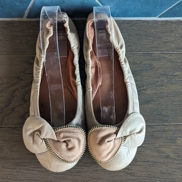 See by Chloe Clara Ballet Flat Nude Soft Pink Size 39.5 US 9