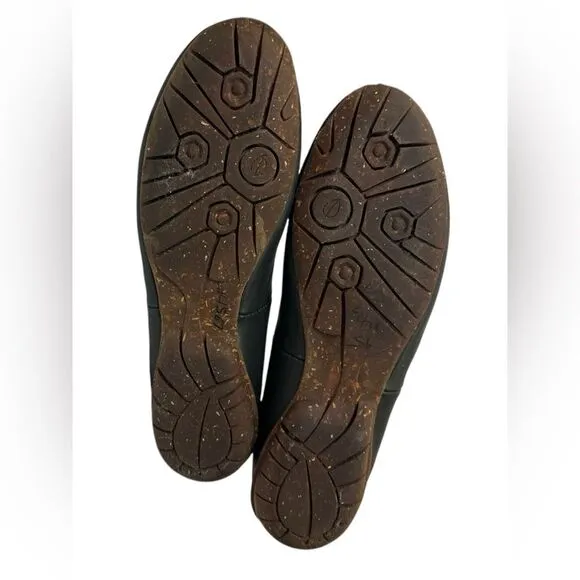 Sergio Tomani Tuka Leather Slip On Shoes Black Flats Handcrafted Woman’s 11.5