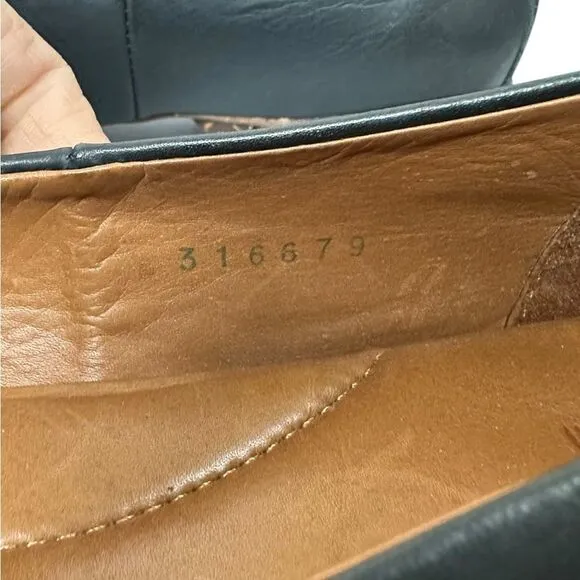 Sergio Tomani Tuka Leather Slip On Shoes Black Flats Handcrafted Woman’s 11.5