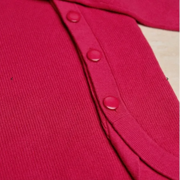 Sezane Clement Pull Sweater in Fuschia