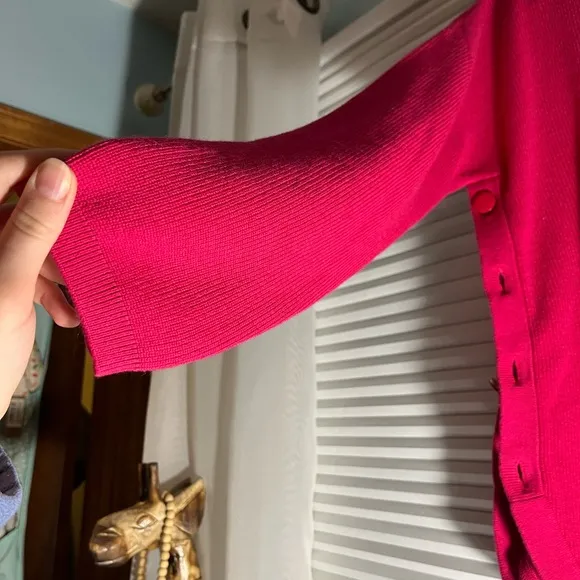 Sezane Clement Pull Sweater in Fuschia