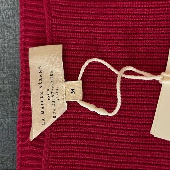 Sezane Clement Pull Sweater in Fuschia